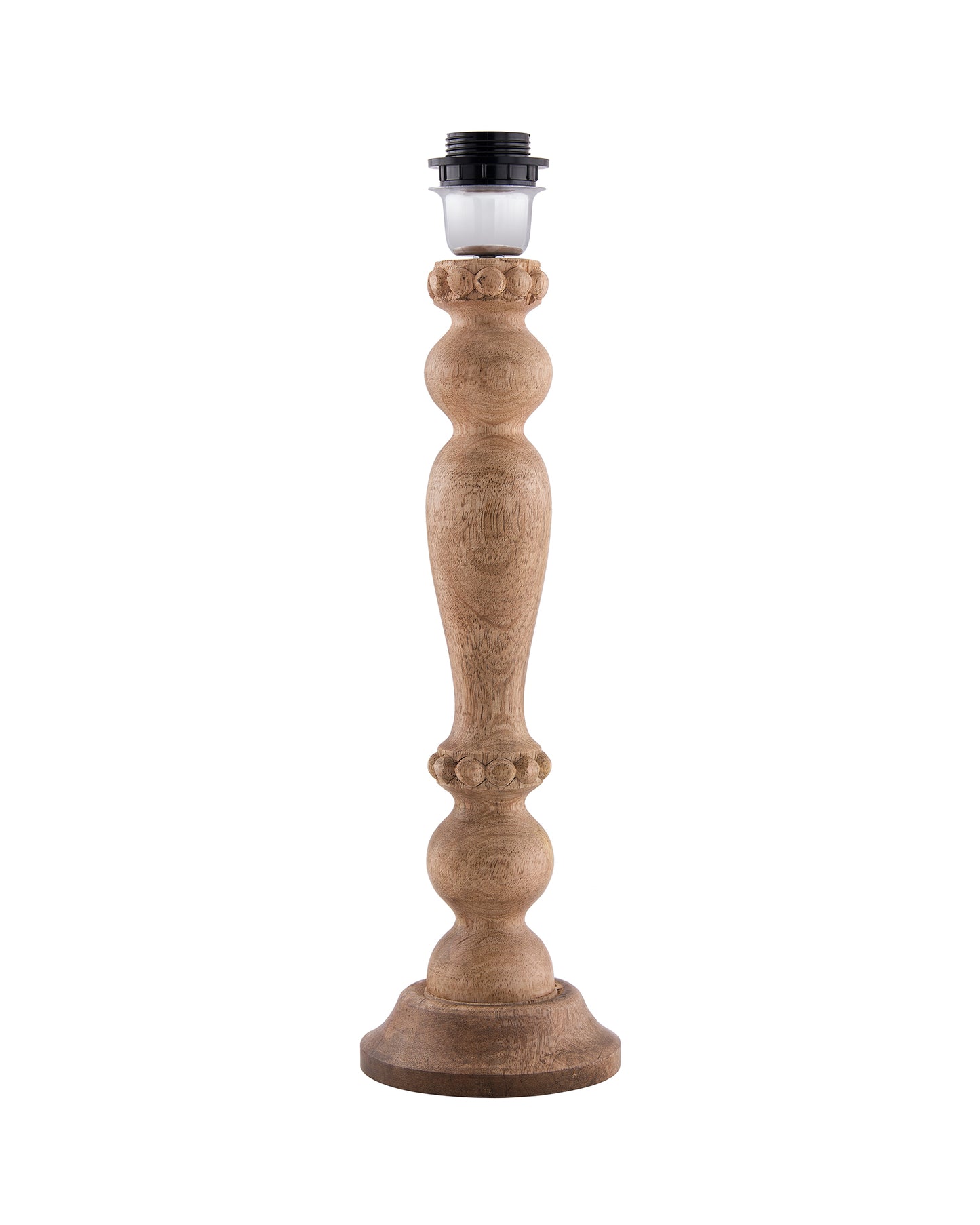 Eureka Polka Natural Wood Table Lamp With Shade