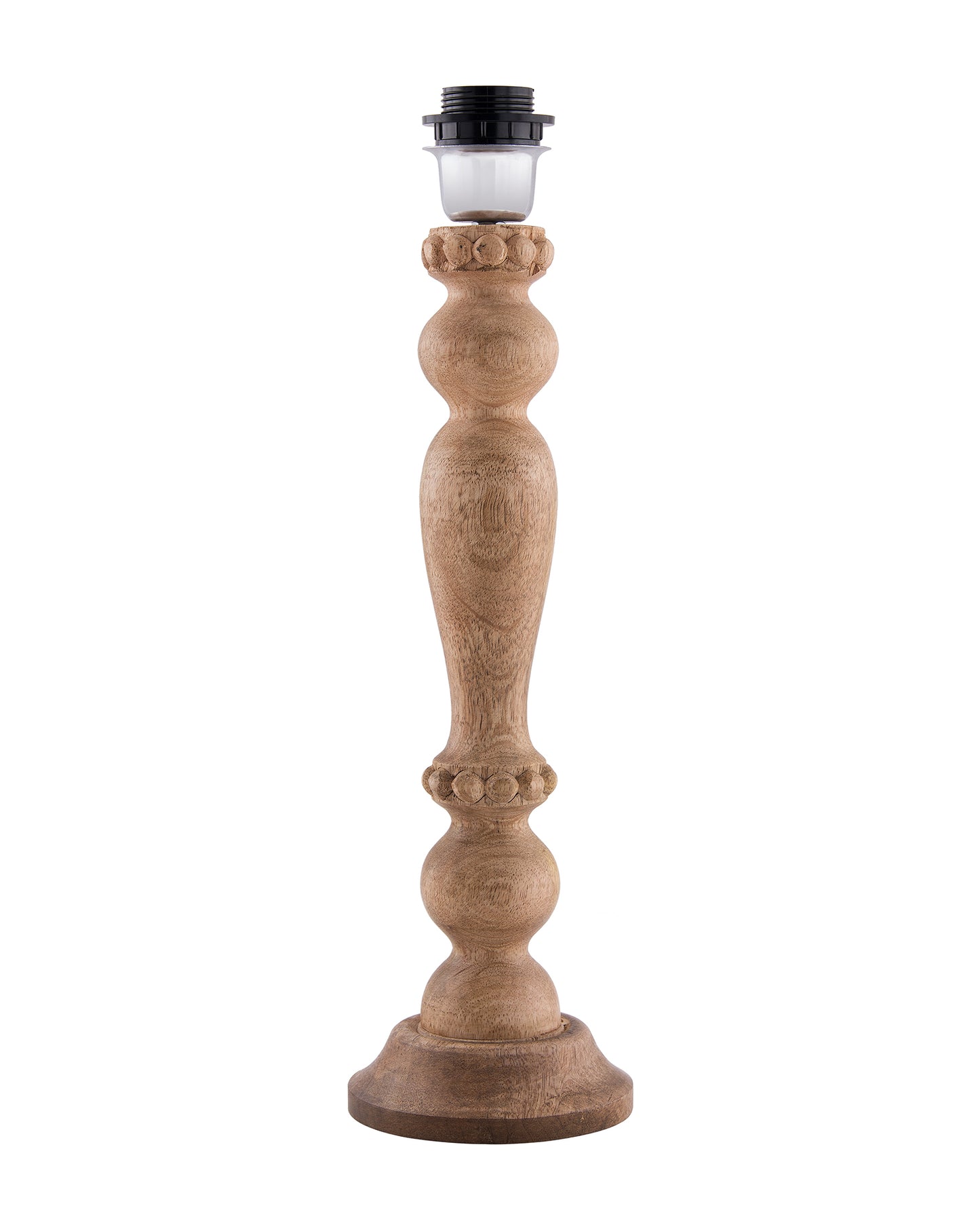 Eureka Polka Natural Wood Table Lamp With Shade