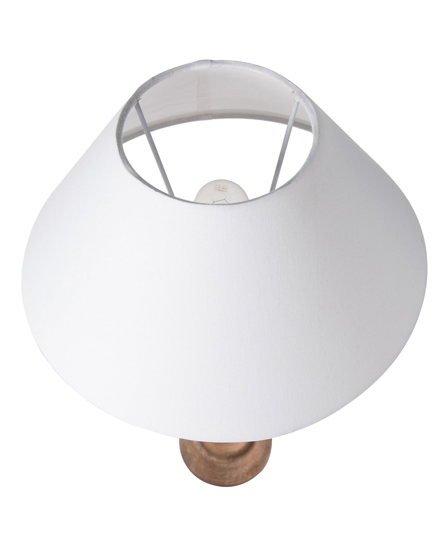 Eureka Polka Natural Wood Table Lamp With Shade