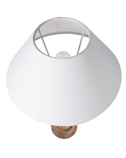 Eureka Polka Natural Wood Table Lamp With Shade
