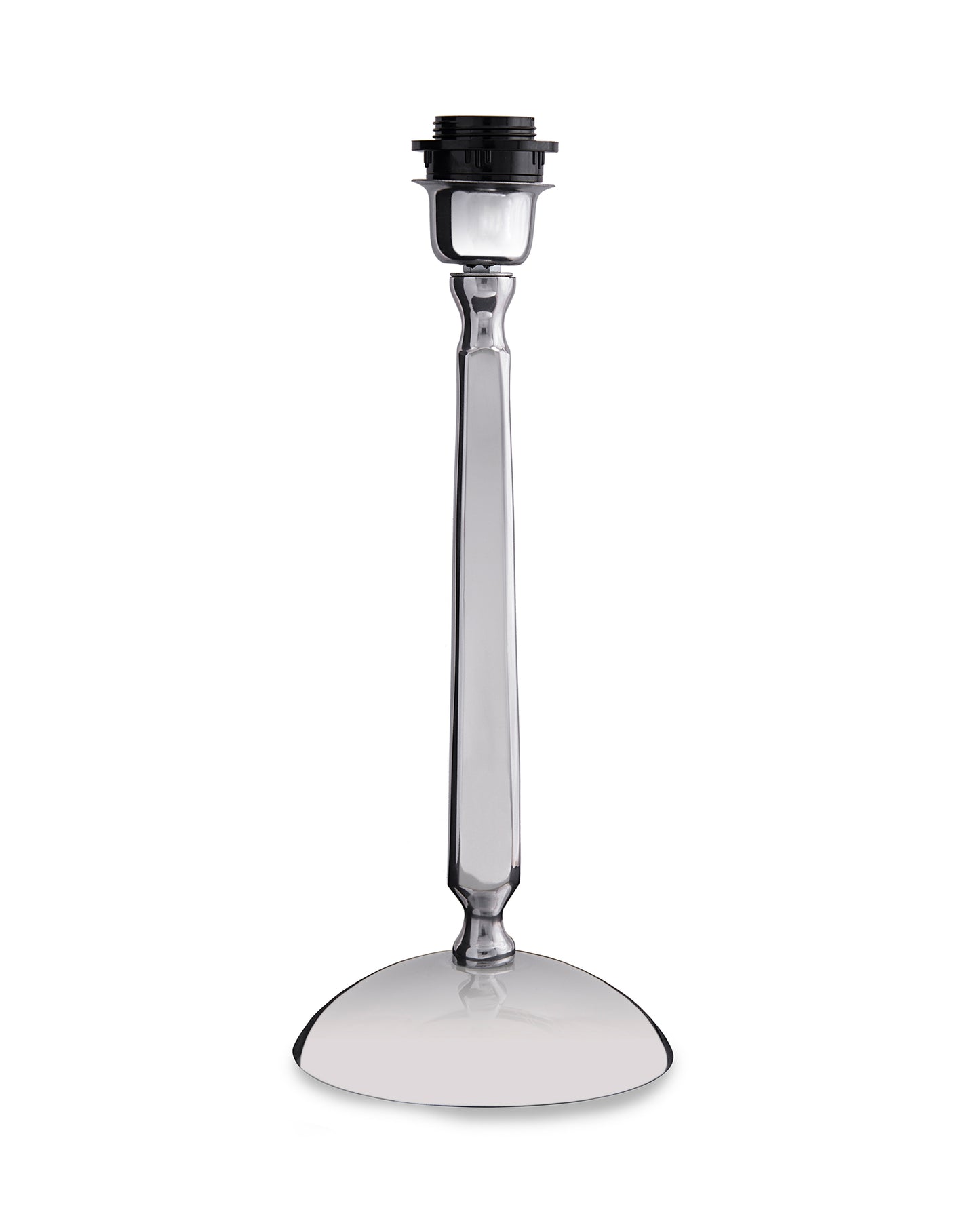 Classic Cubist Chrome Lamp With Shade