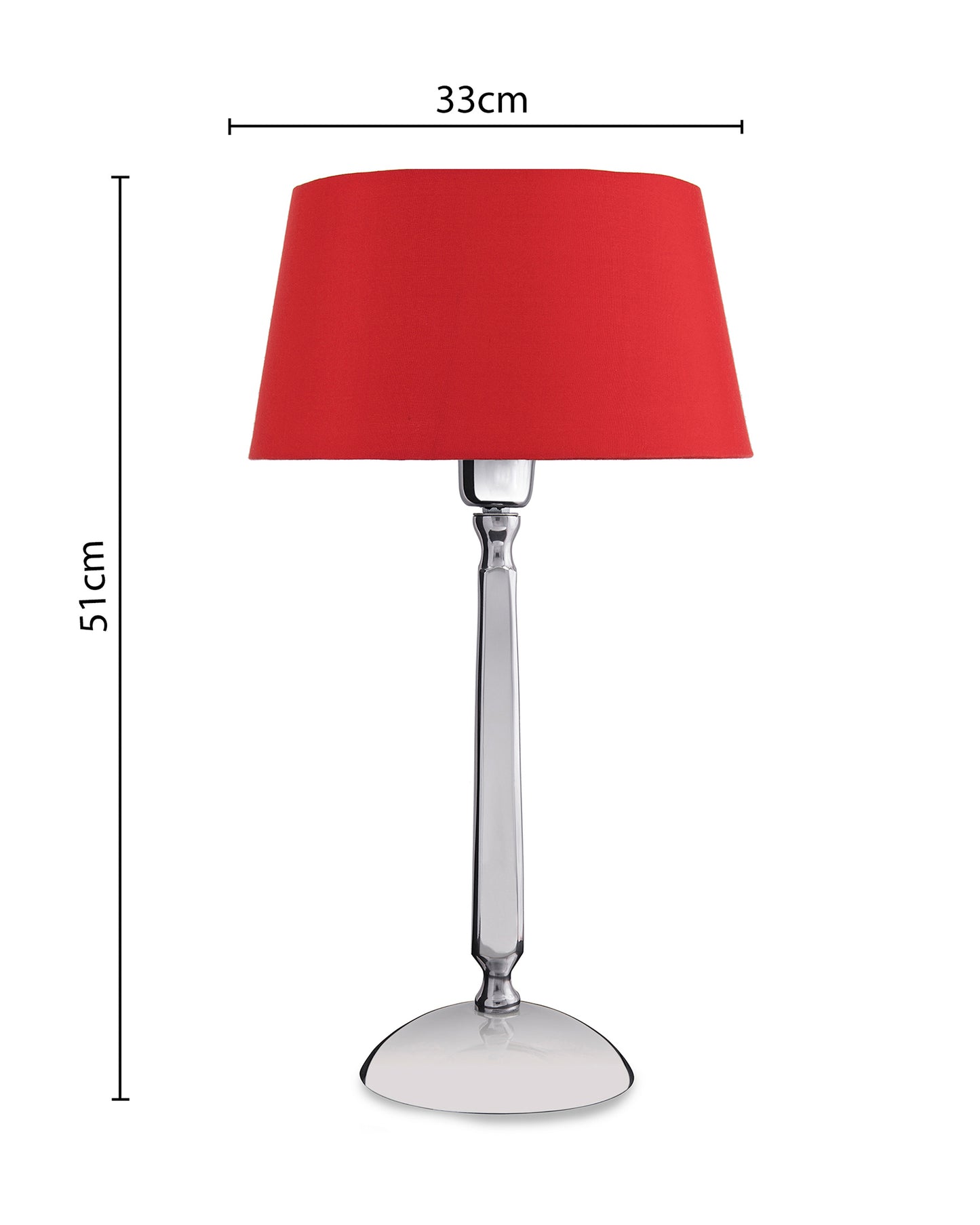 Classic Cubist Chrome Lamp With Shade