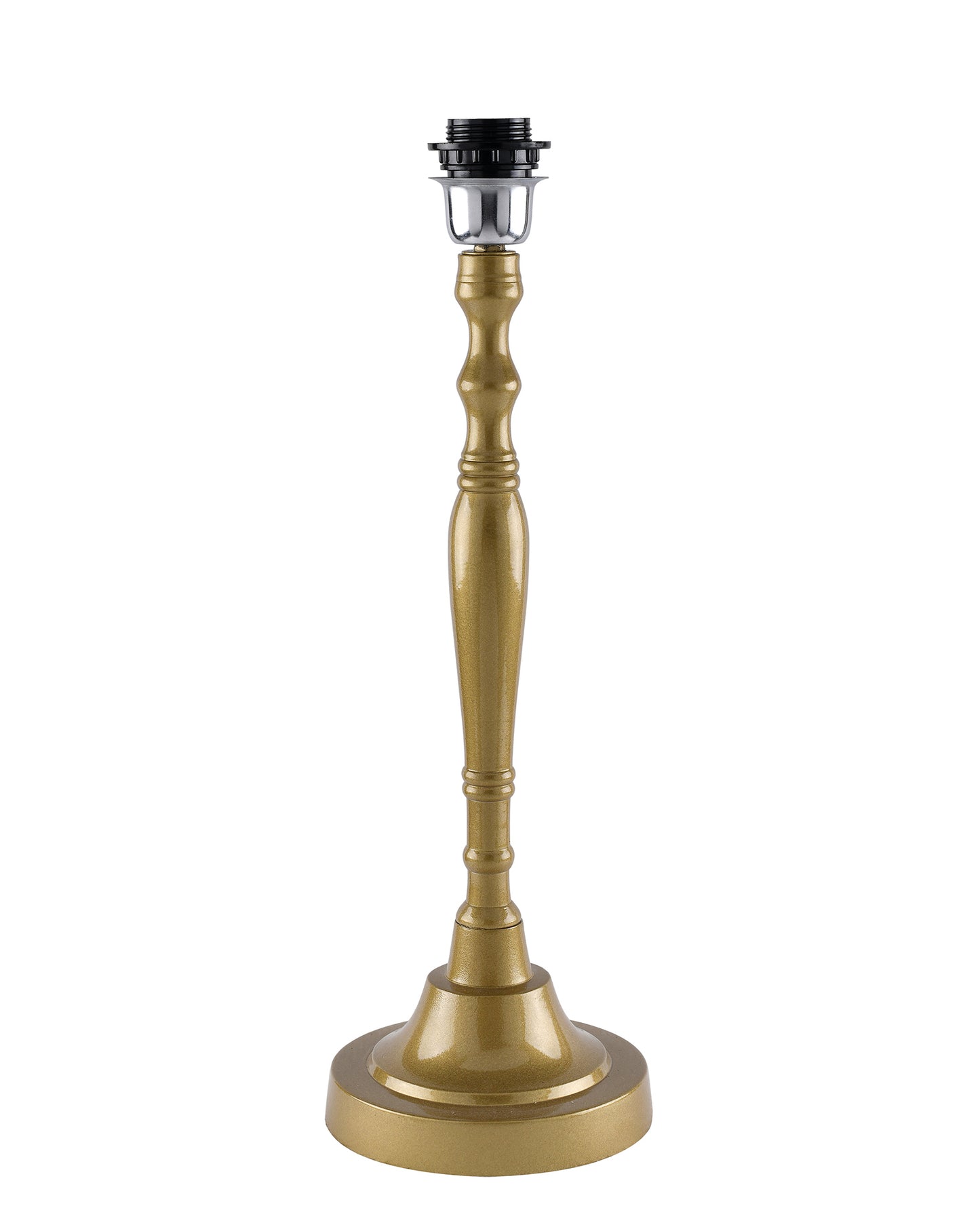 Imperial gold brushed lamp with shade