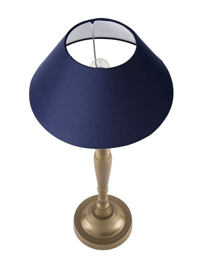 Imperial gold brushed lamp with shade