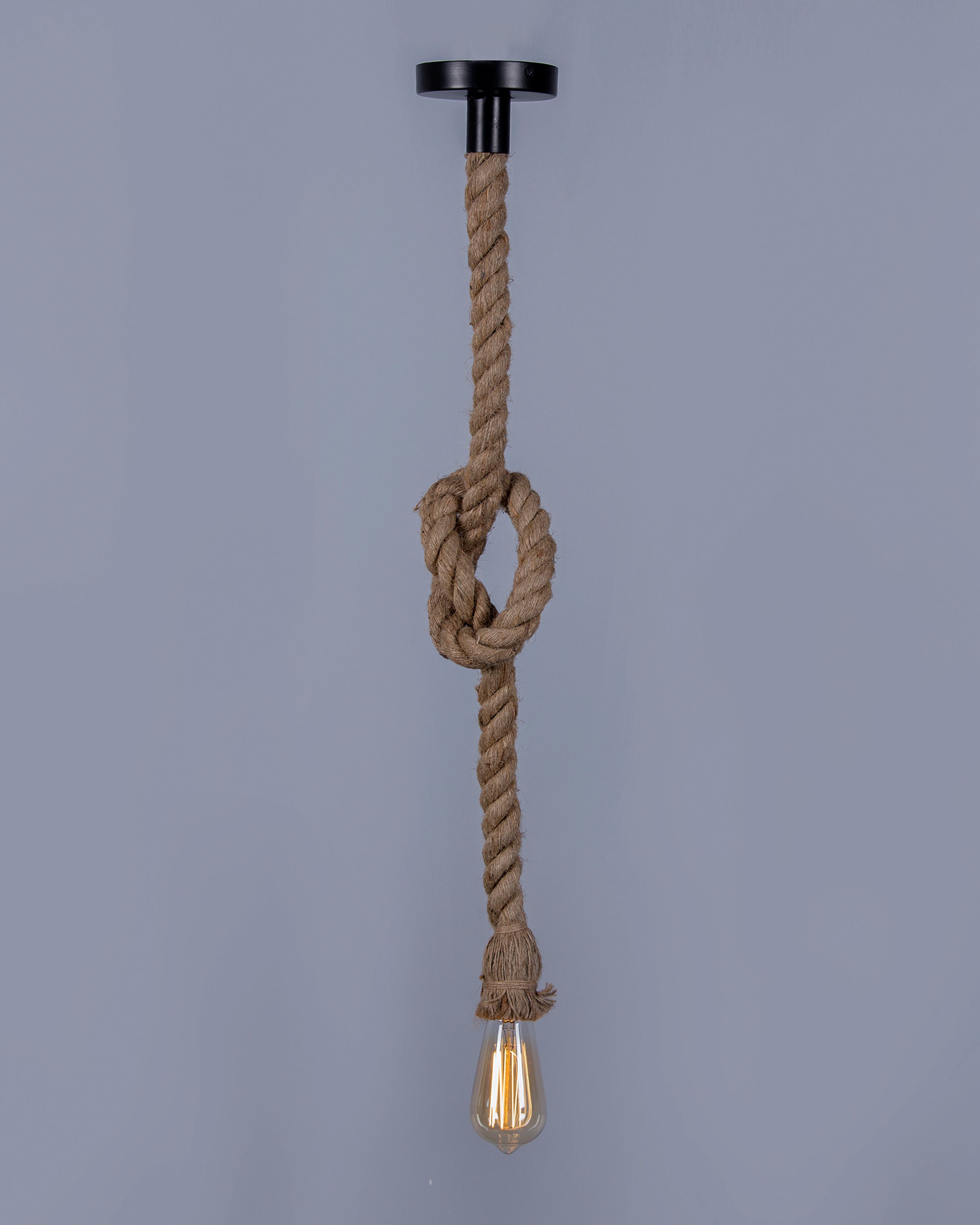 Eglo Rope Edison lamp Rustic Rope hanging/pendant E27 Holder, Decorative, Hangin ...