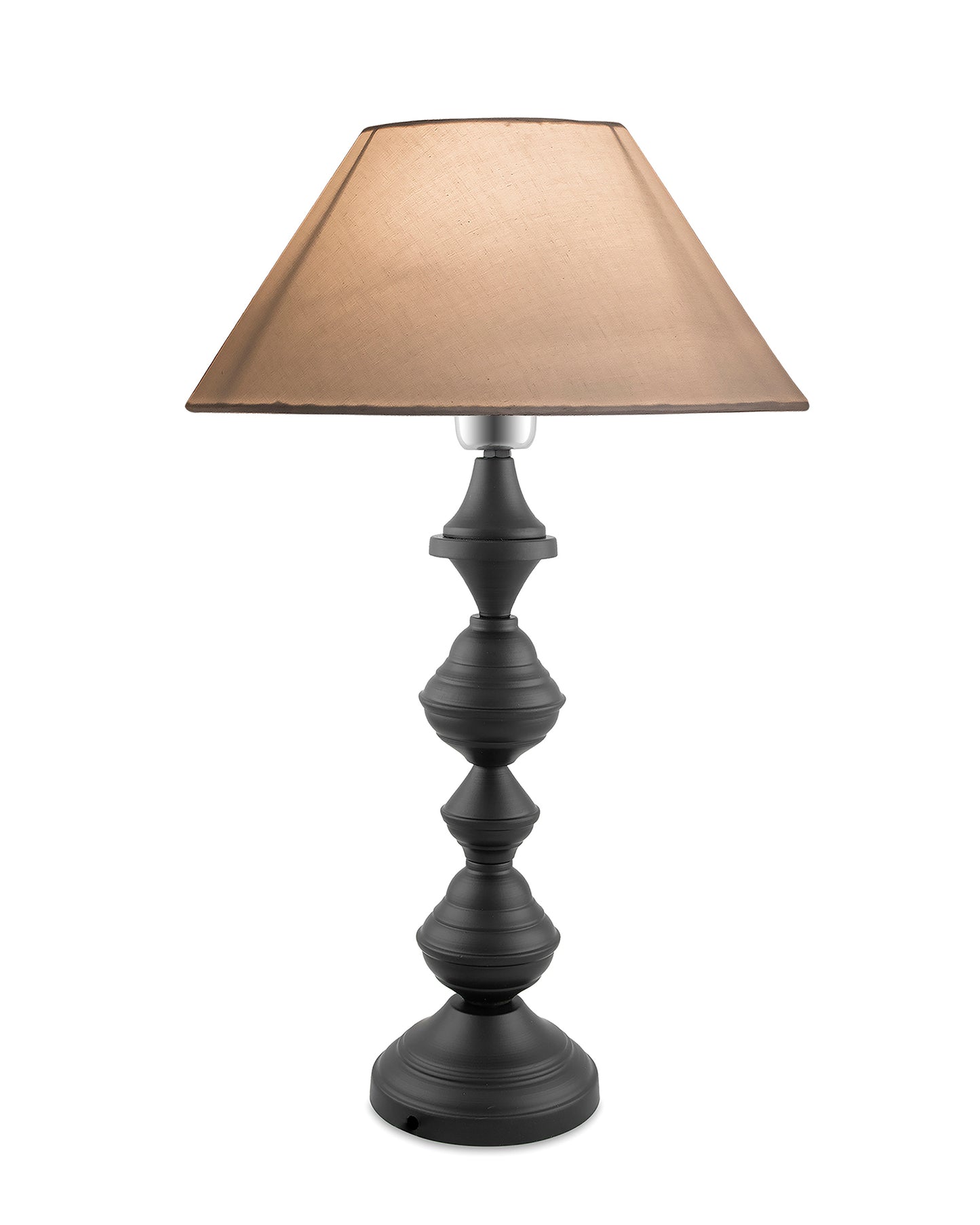 Nordic waterdrop matt black table lamp with shade