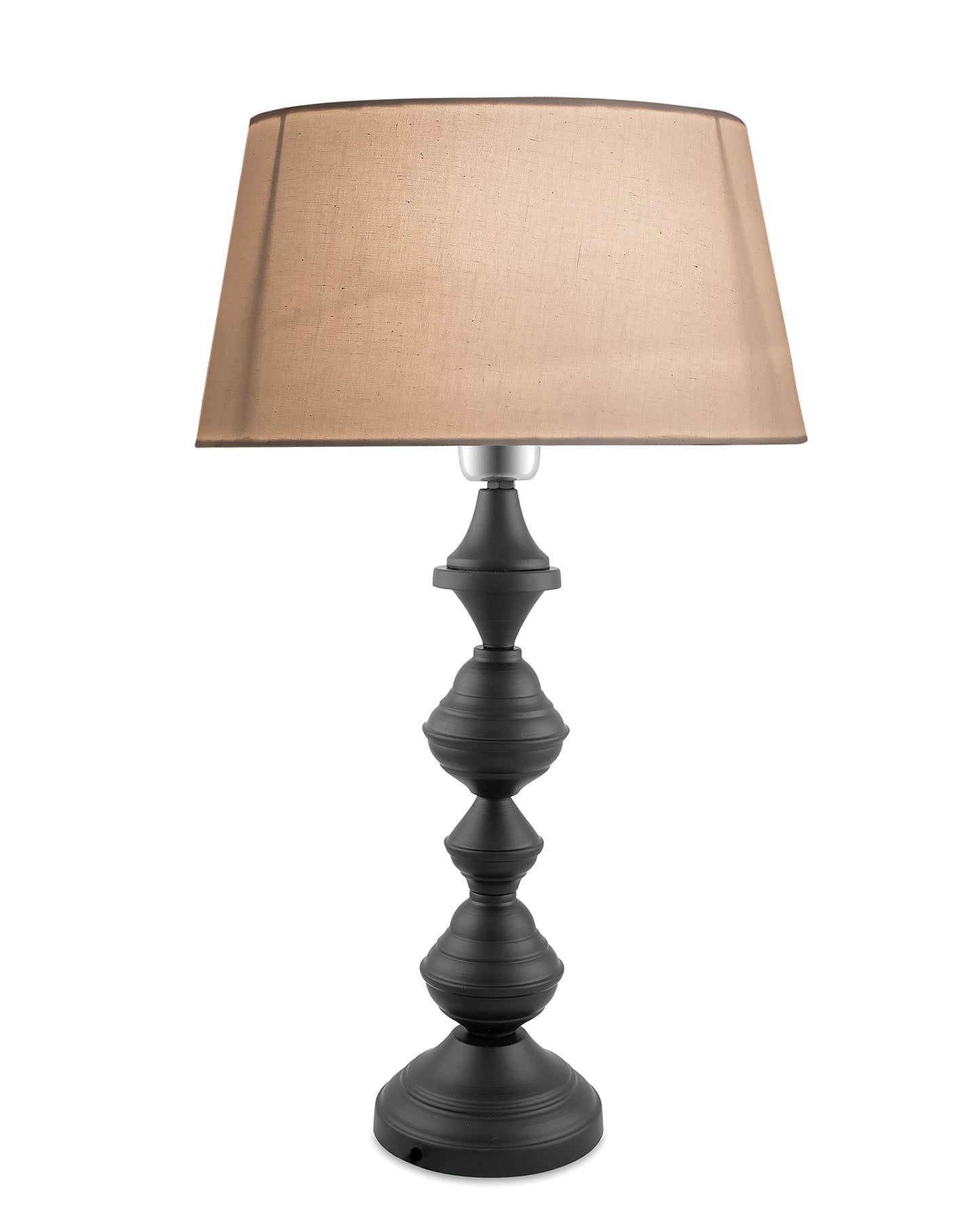 Nordic waterdrop matt black table lamp with shade