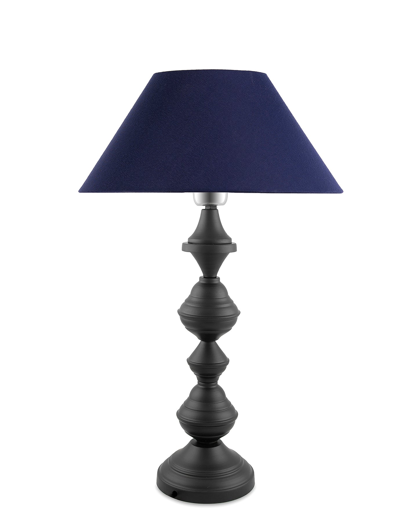 Nordic waterdrop matt black table lamp with shade