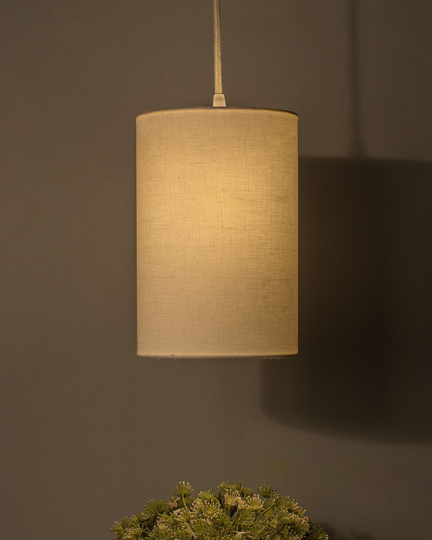 Classic Cylinder hanging shade, hanging pendant light with fixture