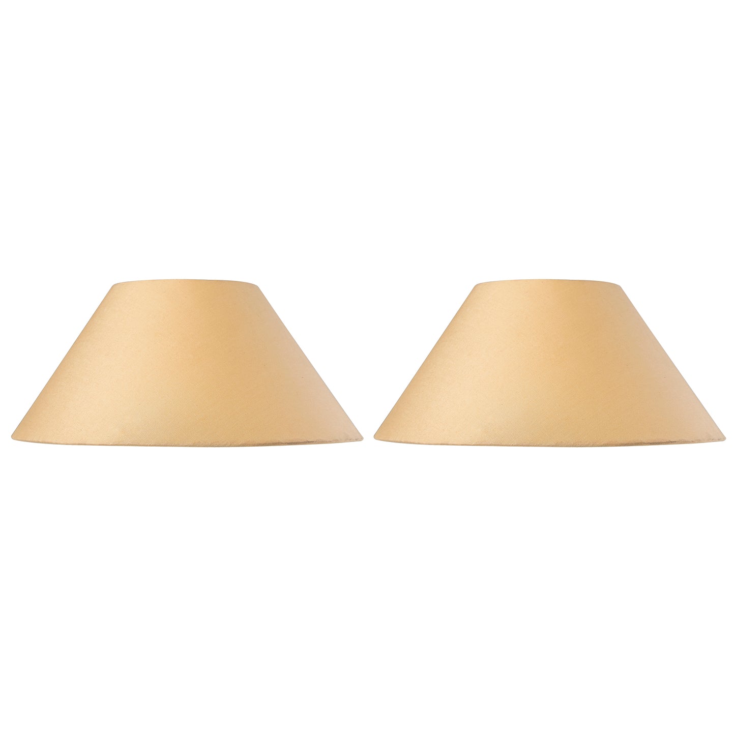 Classic cone Cotton shade, set of 2 (For E27, E14 and B-22 base)