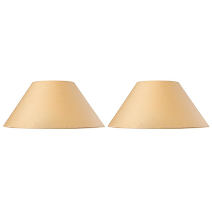 Classic cone Cotton shade, set of 2 (For E27, E14 and B-22 base)