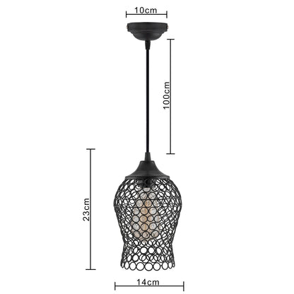 Hanging Black Steel light, hanging light and fixture