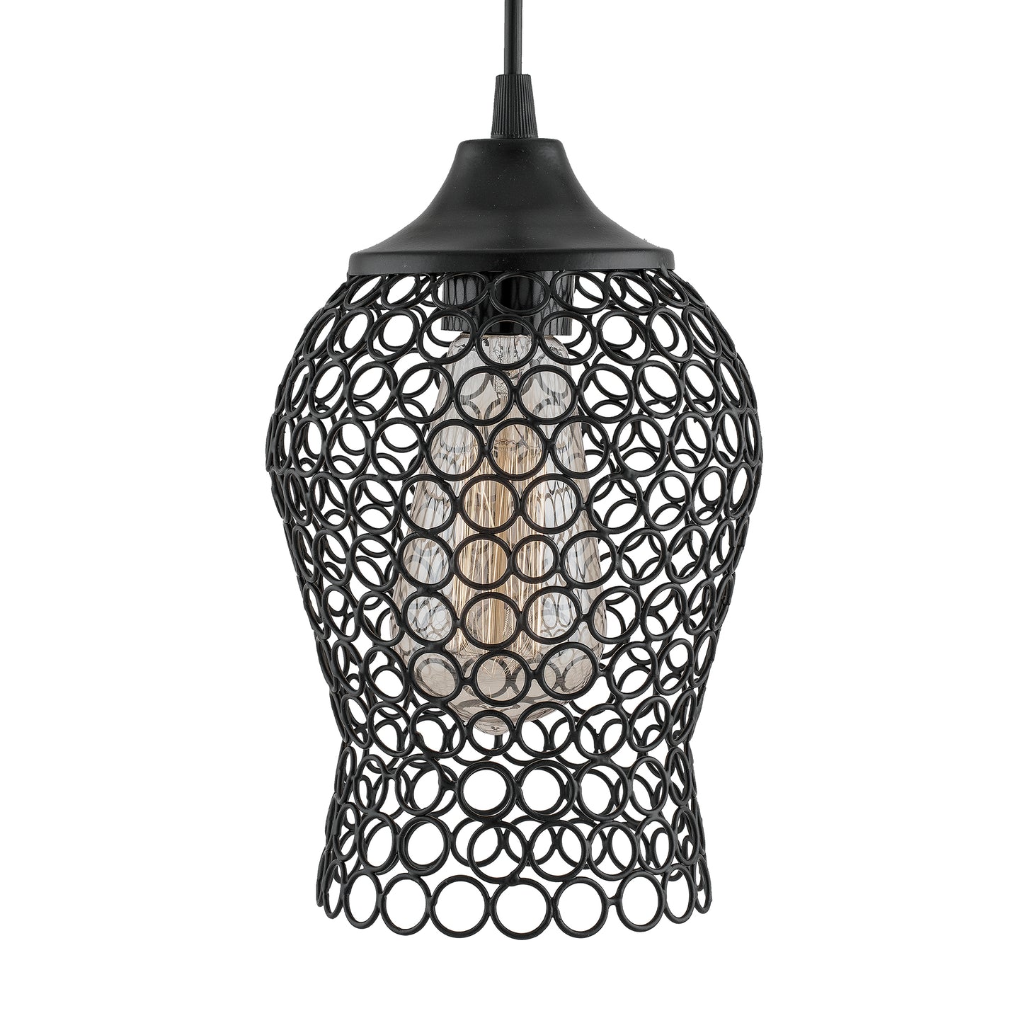 Hanging Black Steel light, hanging light and fixture
