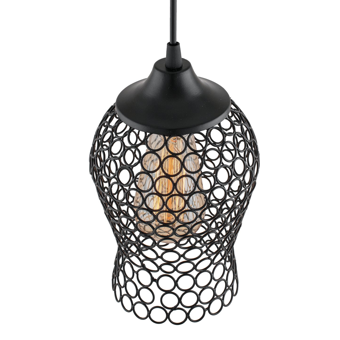 Hanging Black Steel light, hanging light and fixture