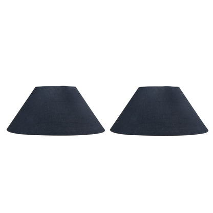 Classic cone Cotton shade, set of 2 (For E27, E14 and B-22 base)