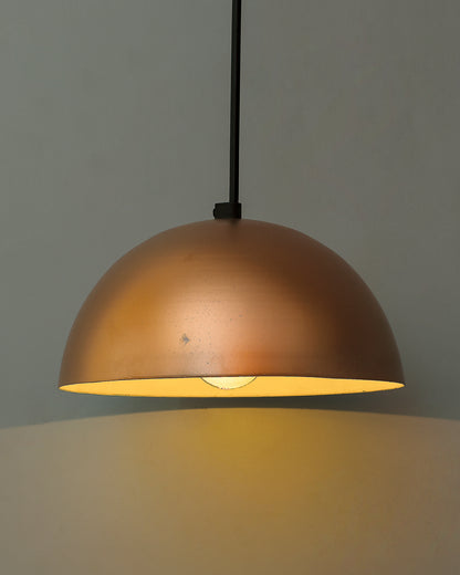 Metallic Pendant hanging light, hanging lamp 8"