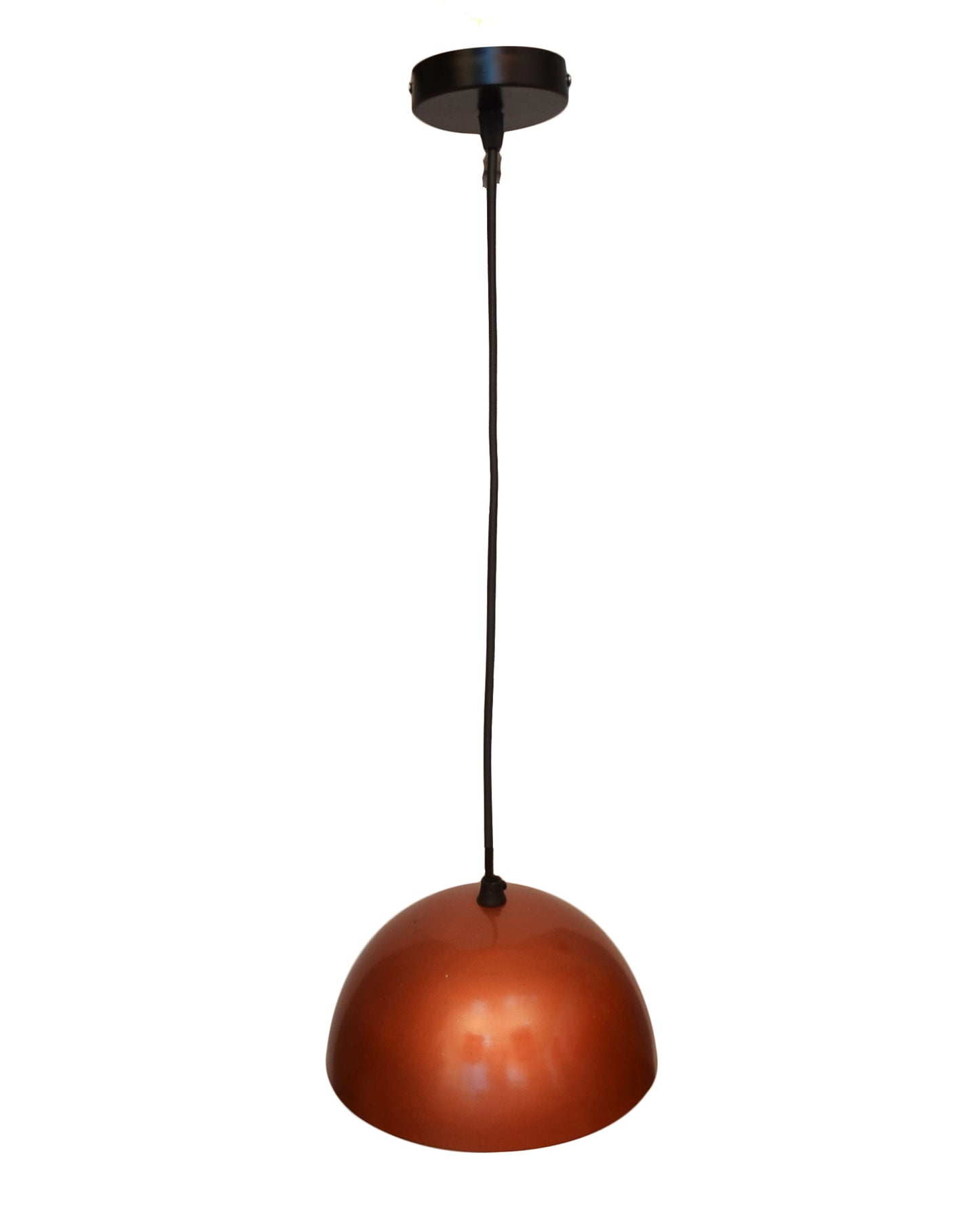 Metallic Pendant hanging light, hanging lamp 8"