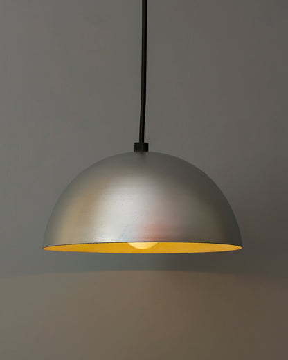 Metallic Pendant hanging light, hanging lamp 8"