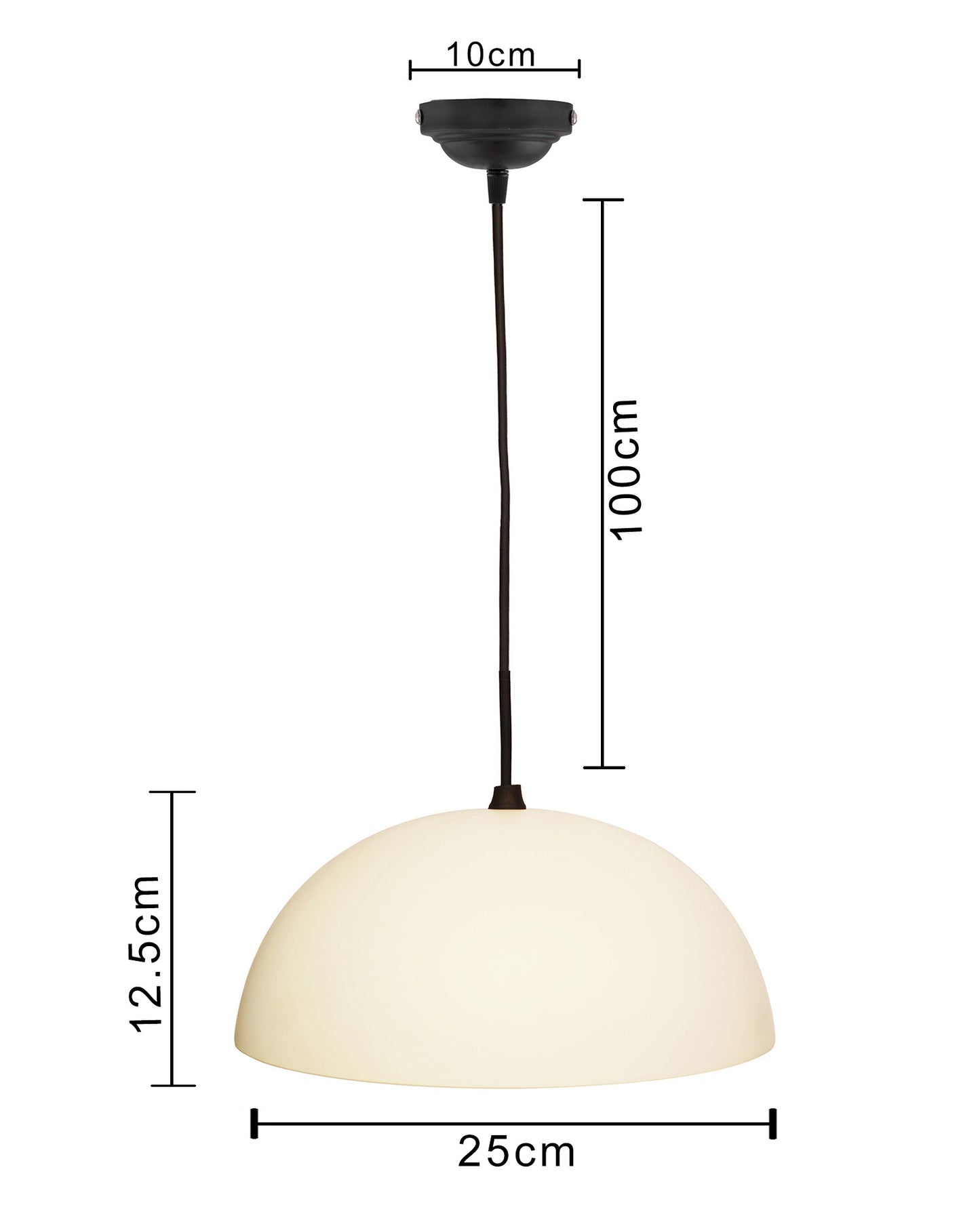 Metallic Pendant hanging light, hanging lamp 10"