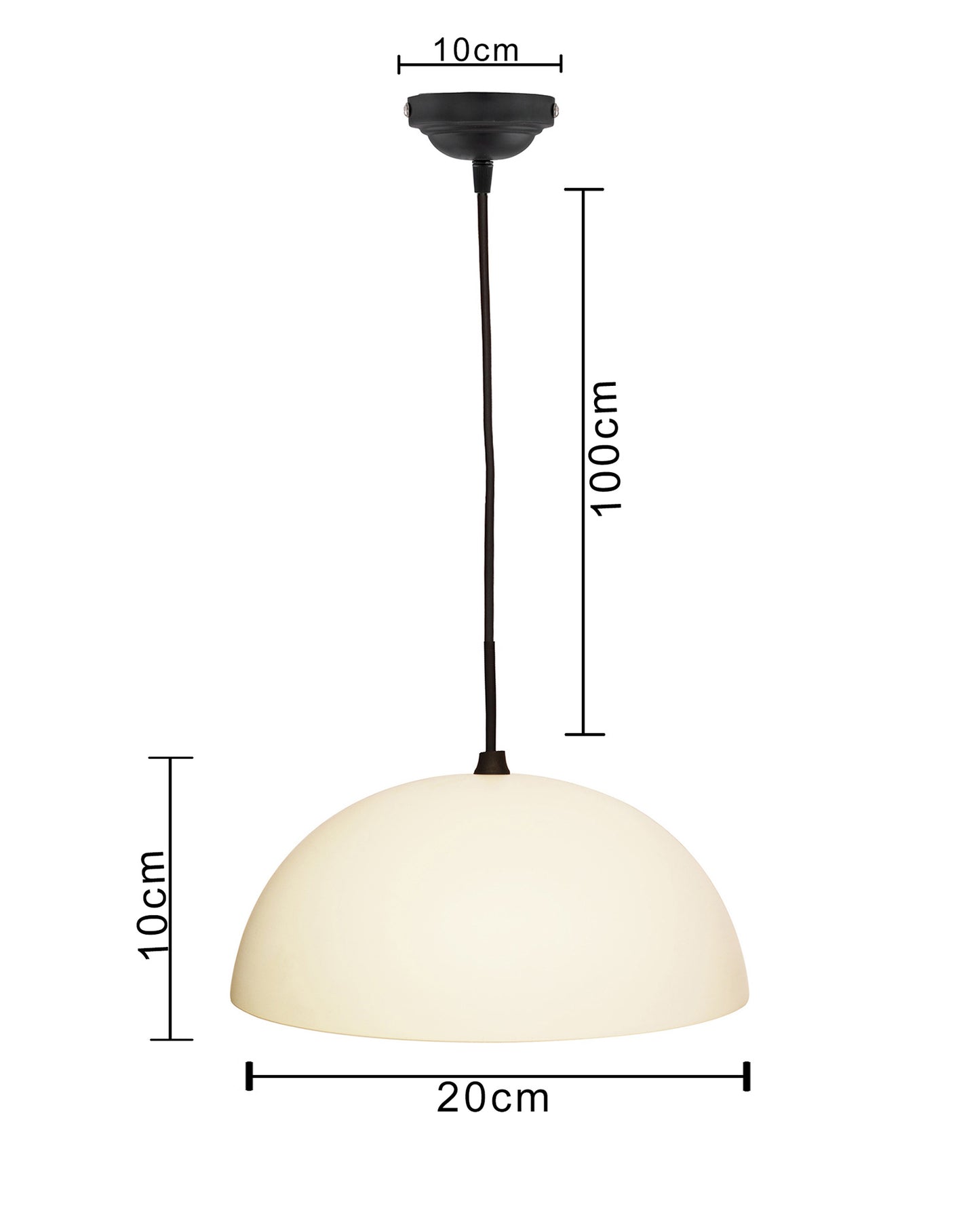Metallic Pendant hanging light, hanging lamp 8"