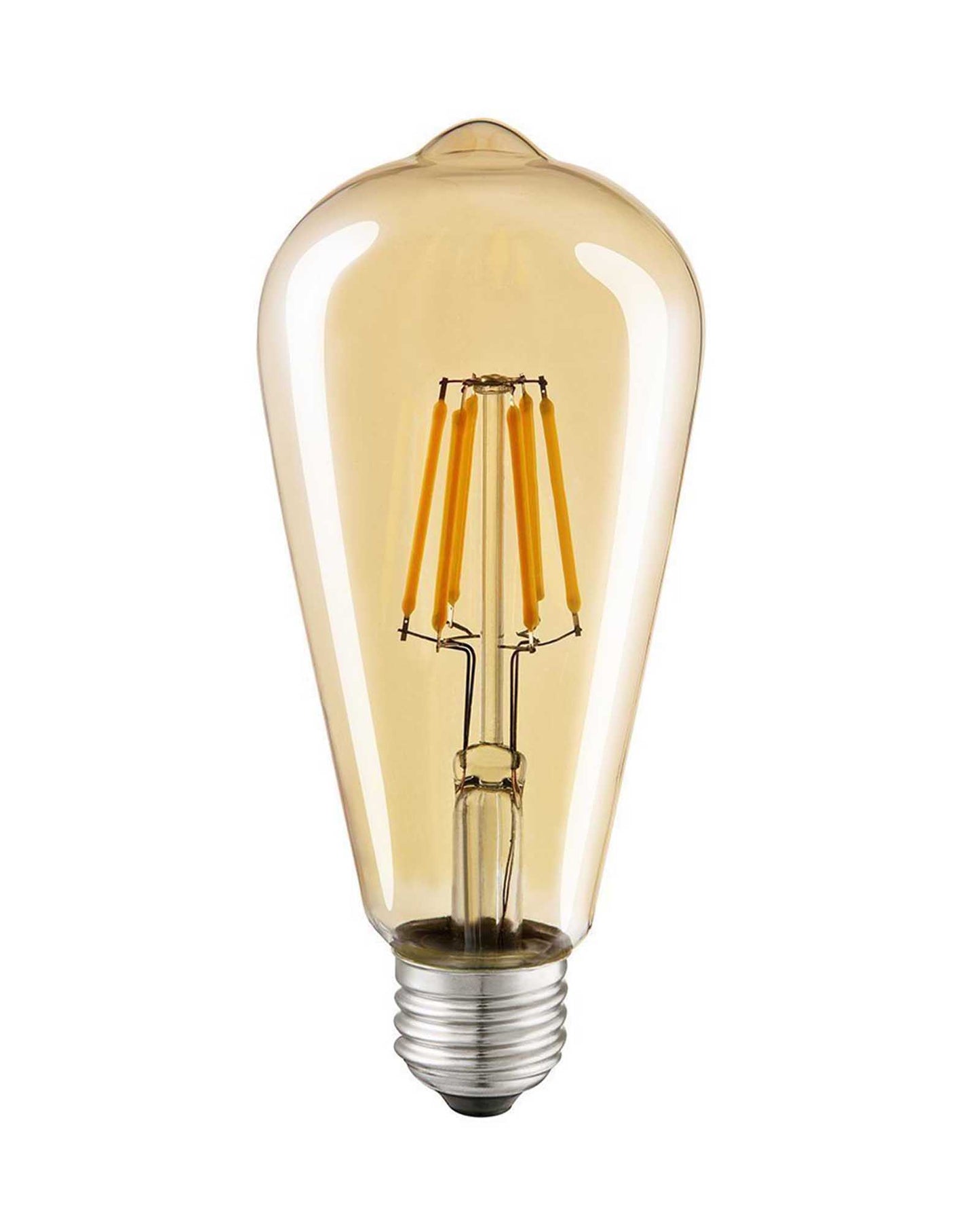 ST64 Pear Shape Filament LED Bulb, 4 Watt, Industrial Decorative Vintage Light Lamp