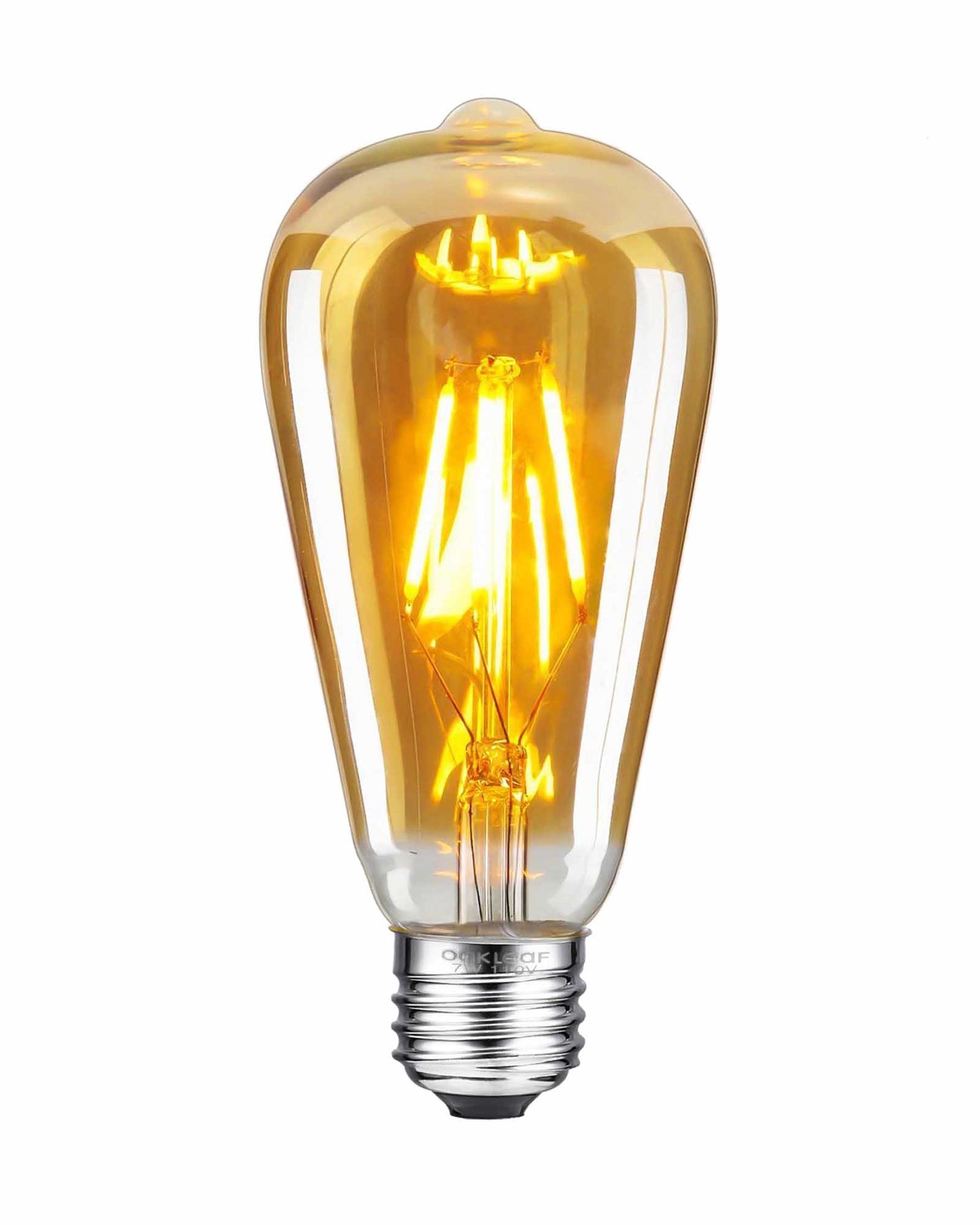 ST64 Pear Shape Filament LED Bulb, 4 Watt, Industrial Decorative Vintage Light Lamp