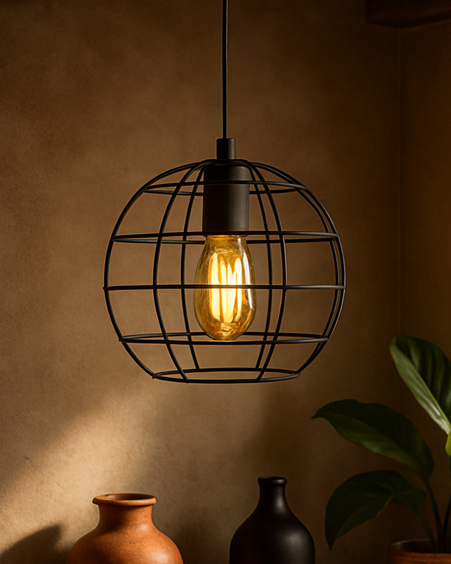 Vintage Edison Filament hanging Classic Sphere, E27 hanging light