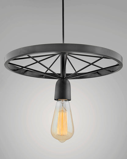 Homesake® Hanging wheel edison hanging light,13" hanging lamp for Home Decor