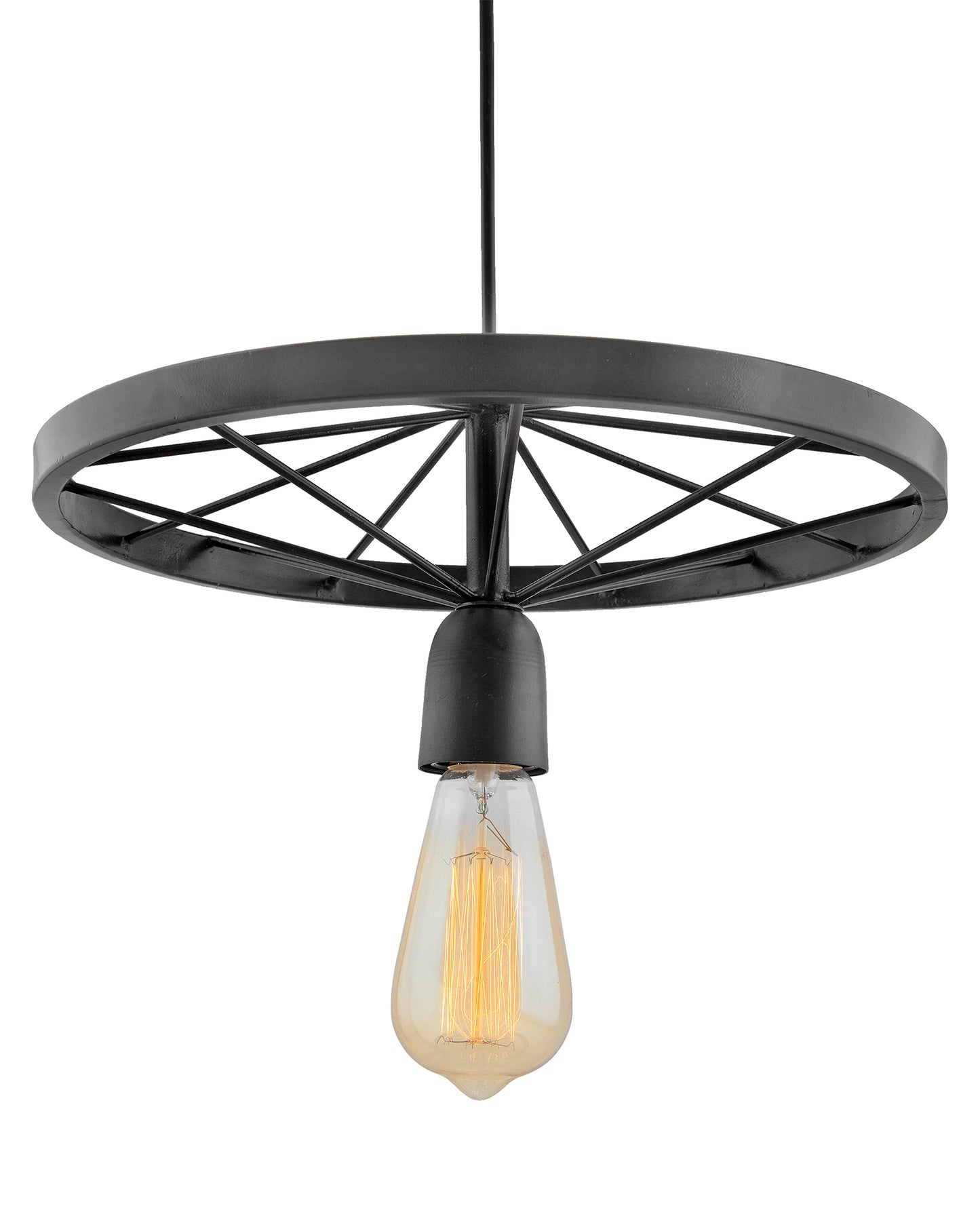 Homesake® Hanging wheel edison hanging light,13" hanging lamp for Home Decor