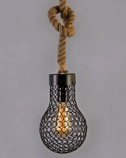 Homesake® Wire Loop Bulb Pendant hanging light, with rope wire for Home Decor