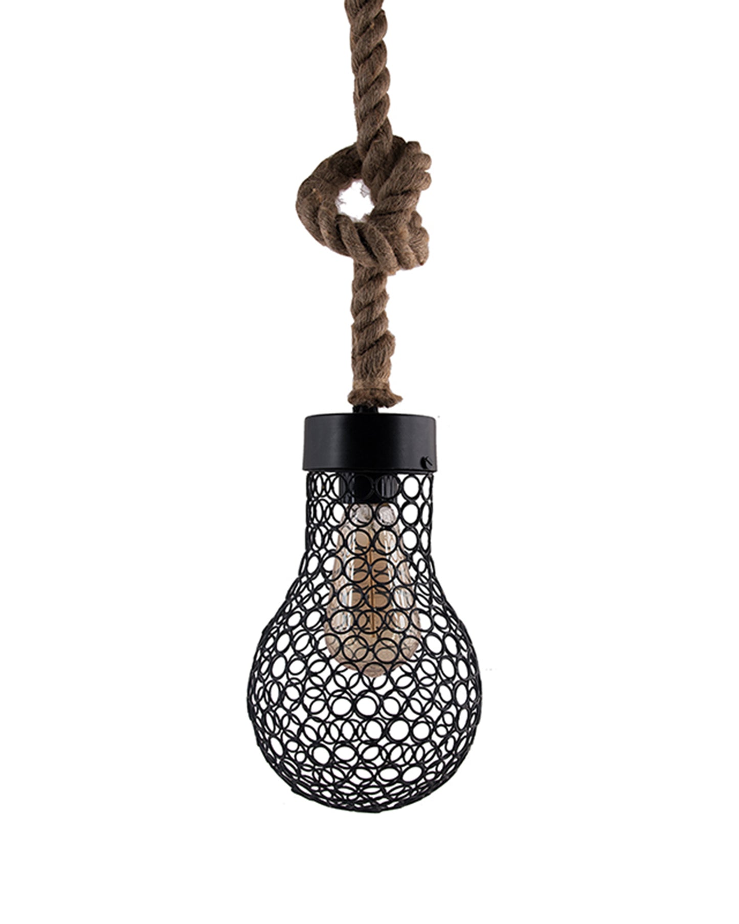 Homesake® Wire Loop Bulb Pendant hanging light, with rope wire for Home Decor