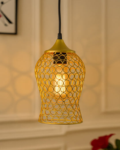 Hanging Golden Steel light, hanging light and fixture
