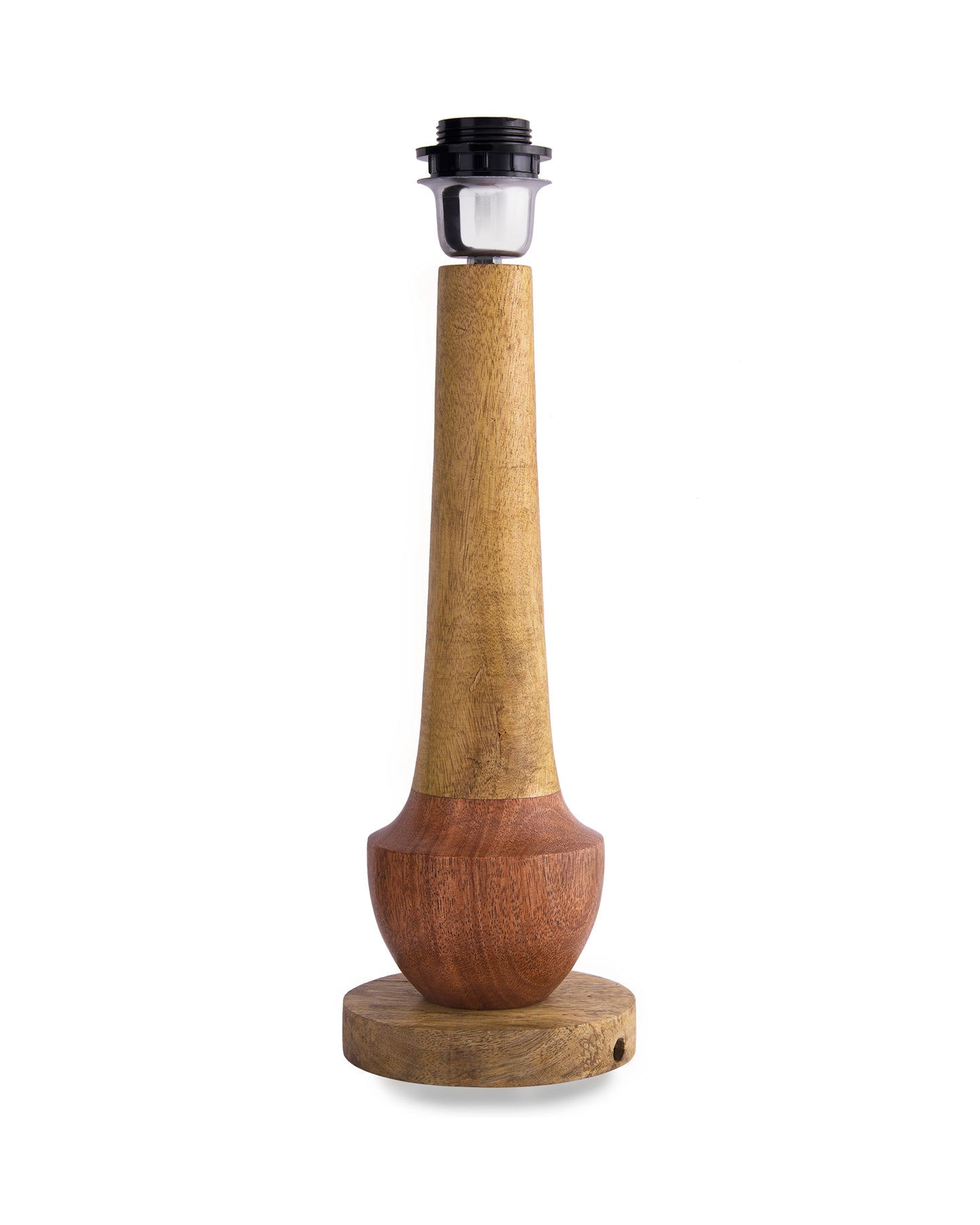 Classic Cubist Wooden Table lamp, with shade