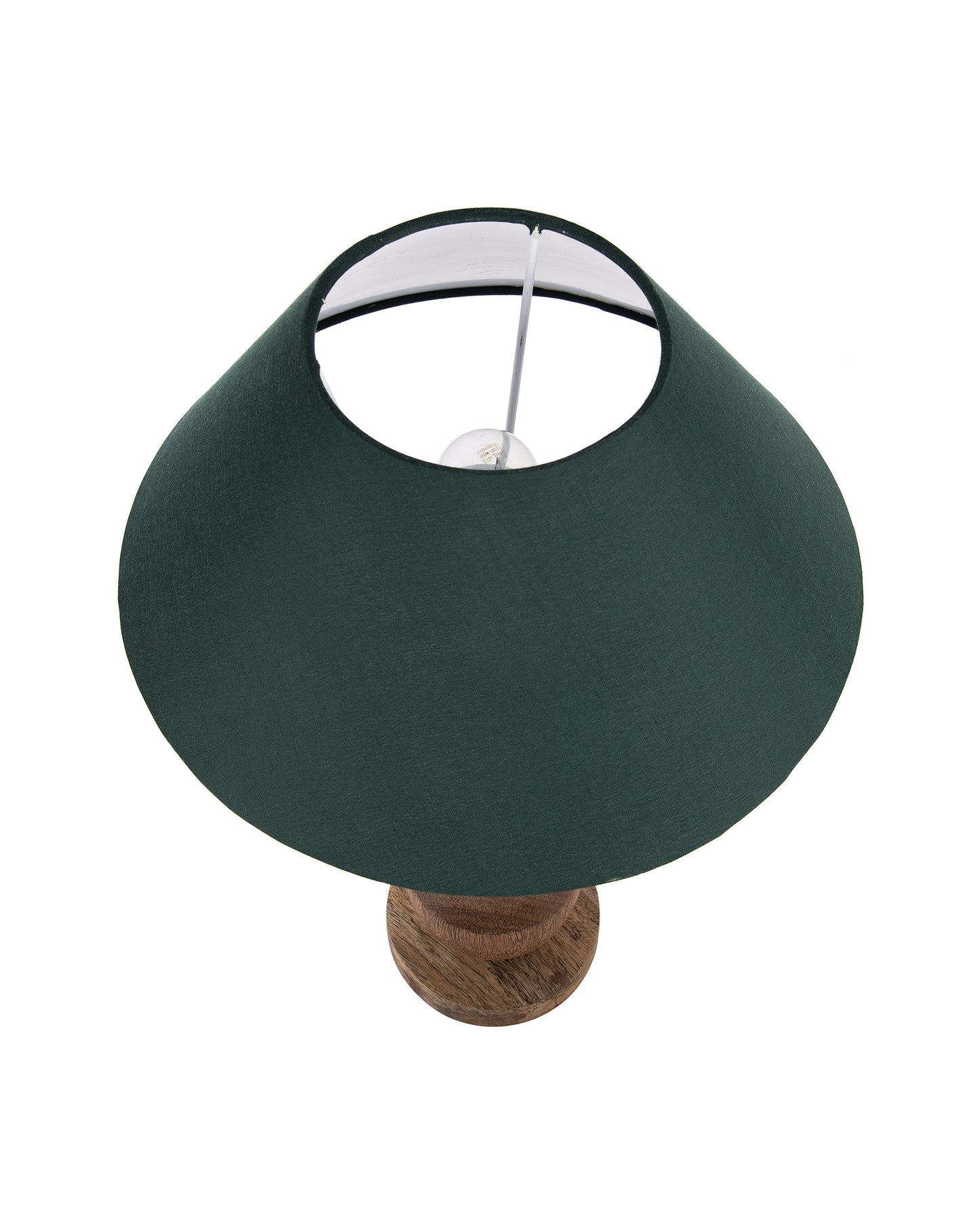 Classic Cubist Wooden Table lamp, with shade