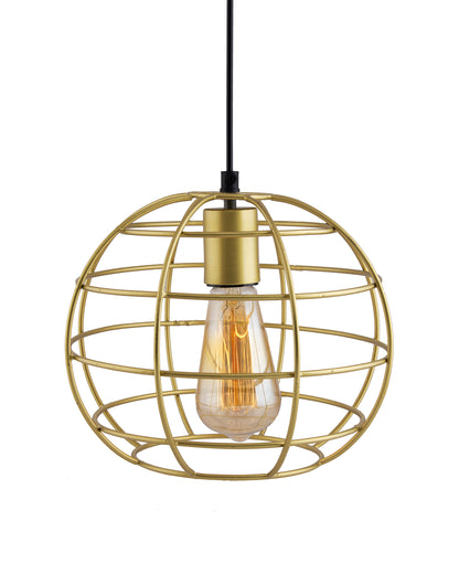 Golden Edison Filament hanging Classic Sphere, E27 hanging ceiling light for LED/filament bulb, decorative urban retro lighting
