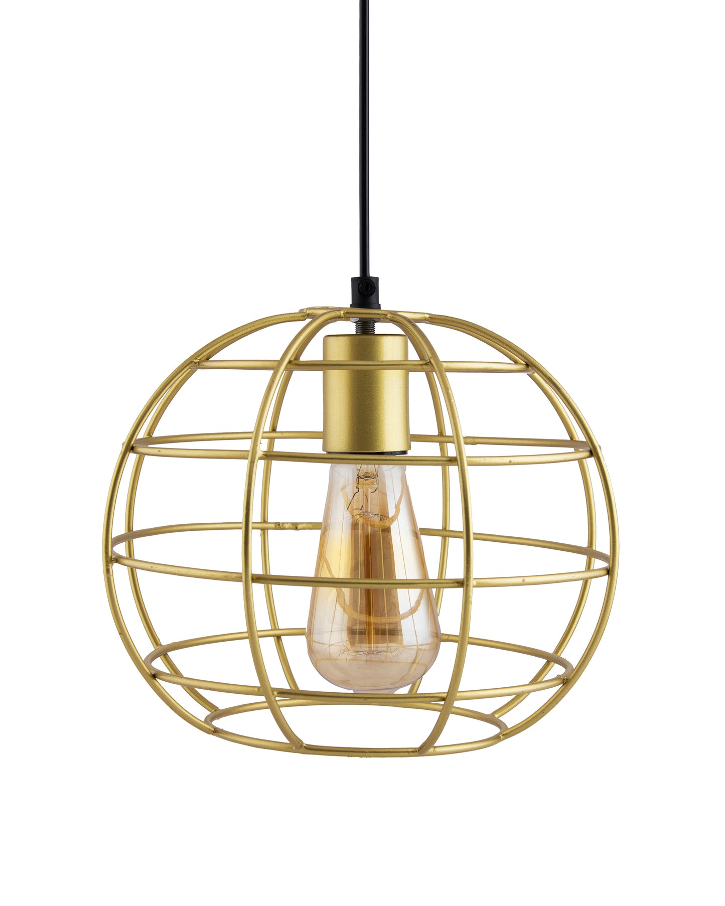 Golden Edison Filament hanging Classic Sphere, E27 hanging ceiling light for LED/filament bulb, decorative urban retro lighting