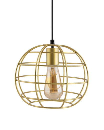 Golden Edison Filament hanging Classic Sphere, E27 hanging ceiling light for LED/filament bulb, decorative urban retro lighting