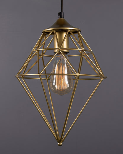 Golden Vintage Edison Filament hanging classic Gem, E27 hanging ceiling light for LED/filament bulb, decorative urban retro lighting