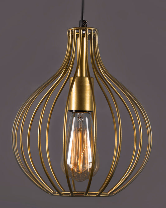 Golden Vintage Edison Filament hanging Crown , E27 hanging ceiling light for LED/filament bulb, decorative urban retro lighting