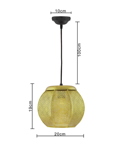 Classic Moroccan Golden hanging lamp, antique light Hanging Lamp Lights Round