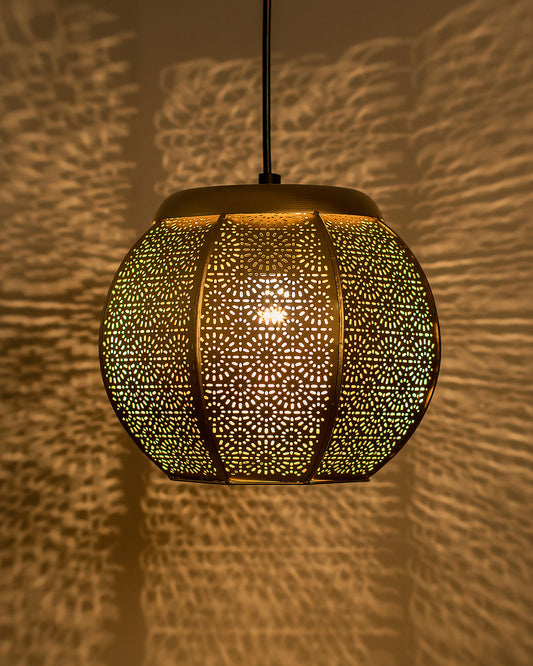 Classic Moroccan Golden hanging lamp, antique light Hanging Lamp Lights Round