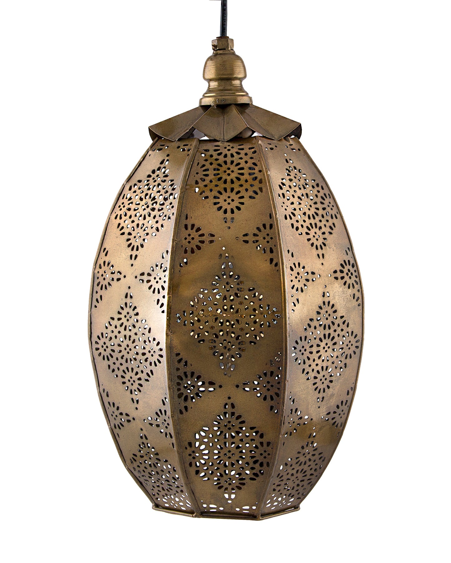 Antique Oval Moroccan hanging ceiling lamp, antique finish hanging pendant light