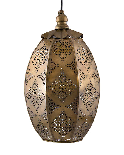 Antique Oval Moroccan hanging ceiling lamp, antique finish hanging pendant light