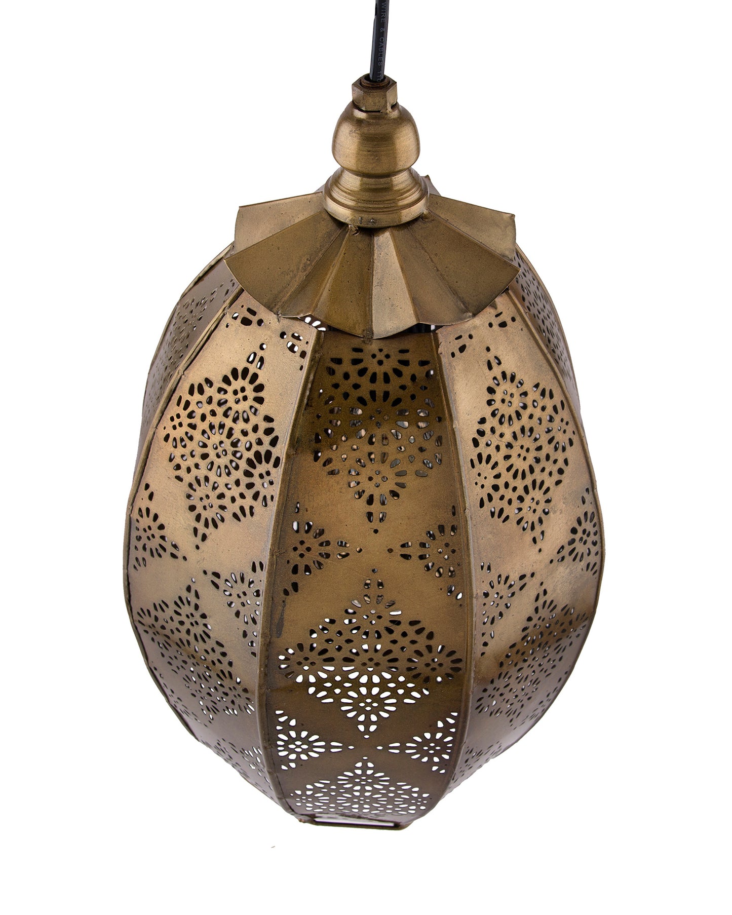 Antique Oval Moroccan hanging ceiling lamp, antique finish hanging pendant light
