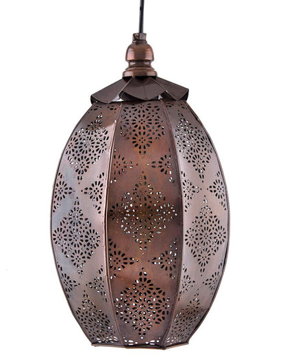 Antique Oval Moroccan hanging ceiling lamp, antique finish hanging pendant light