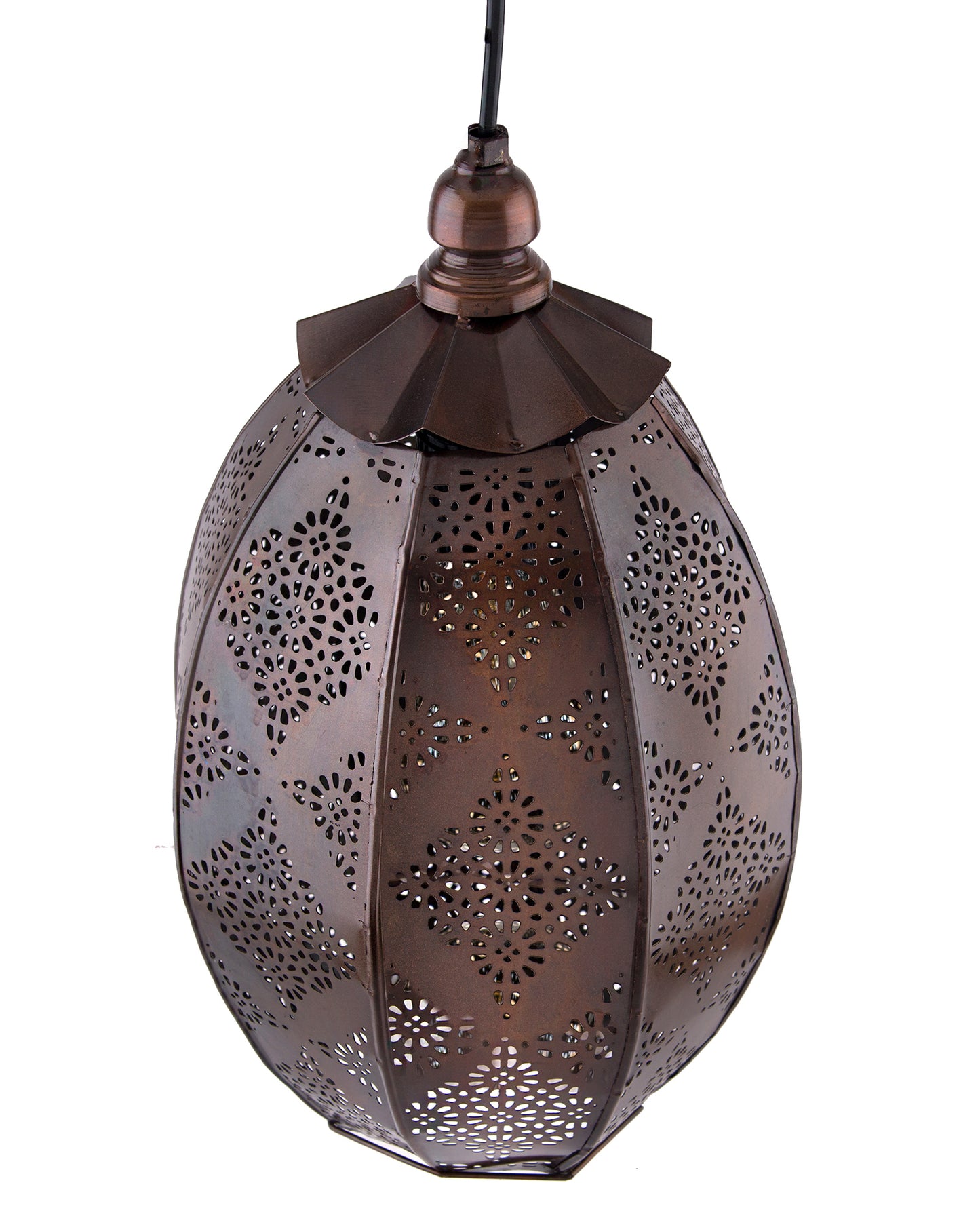Antique Oval Moroccan hanging ceiling lamp, antique finish hanging pendant light