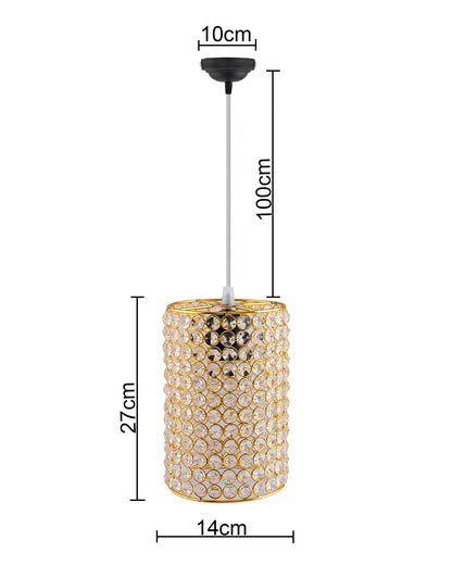 Crystal Hanging cylinder Pendant, hanging ceiling light
