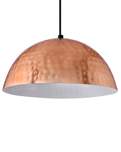 Classic Hammered Pendant Light, Rose Gold, Hanging Lights