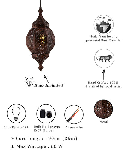 Classic Moroccan Orb Hanging Lamp, Antique hanging pendant light