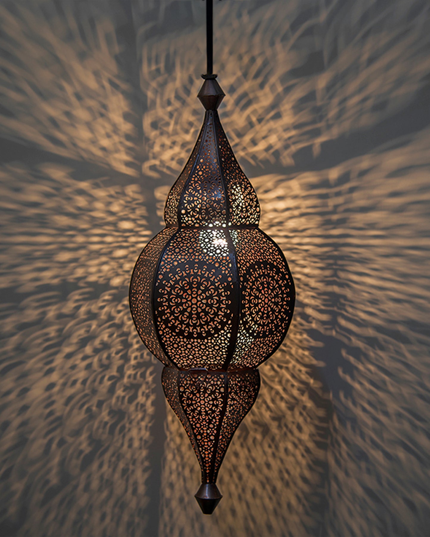 Classic Moroccan Nargis Hanging Lamp, Antique hanging pendant light